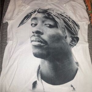 Classic White Tupac Graphic Tee